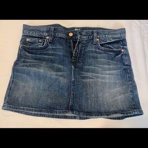 7 For All Mankind Mini Skirt crystal Pockets Sz 30